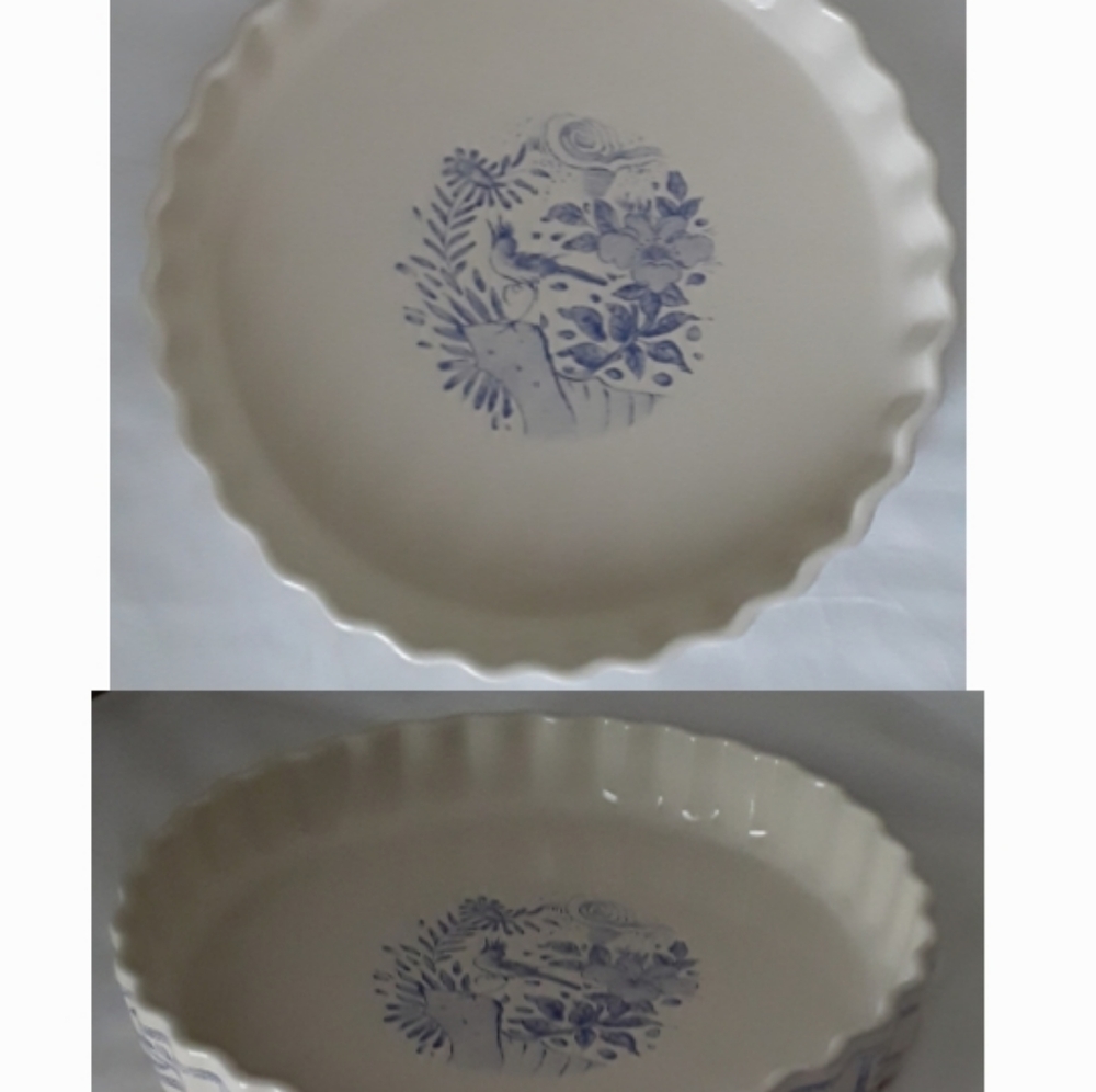 10 inch Tart/Quiche dish French fine dinnerware from Gien France